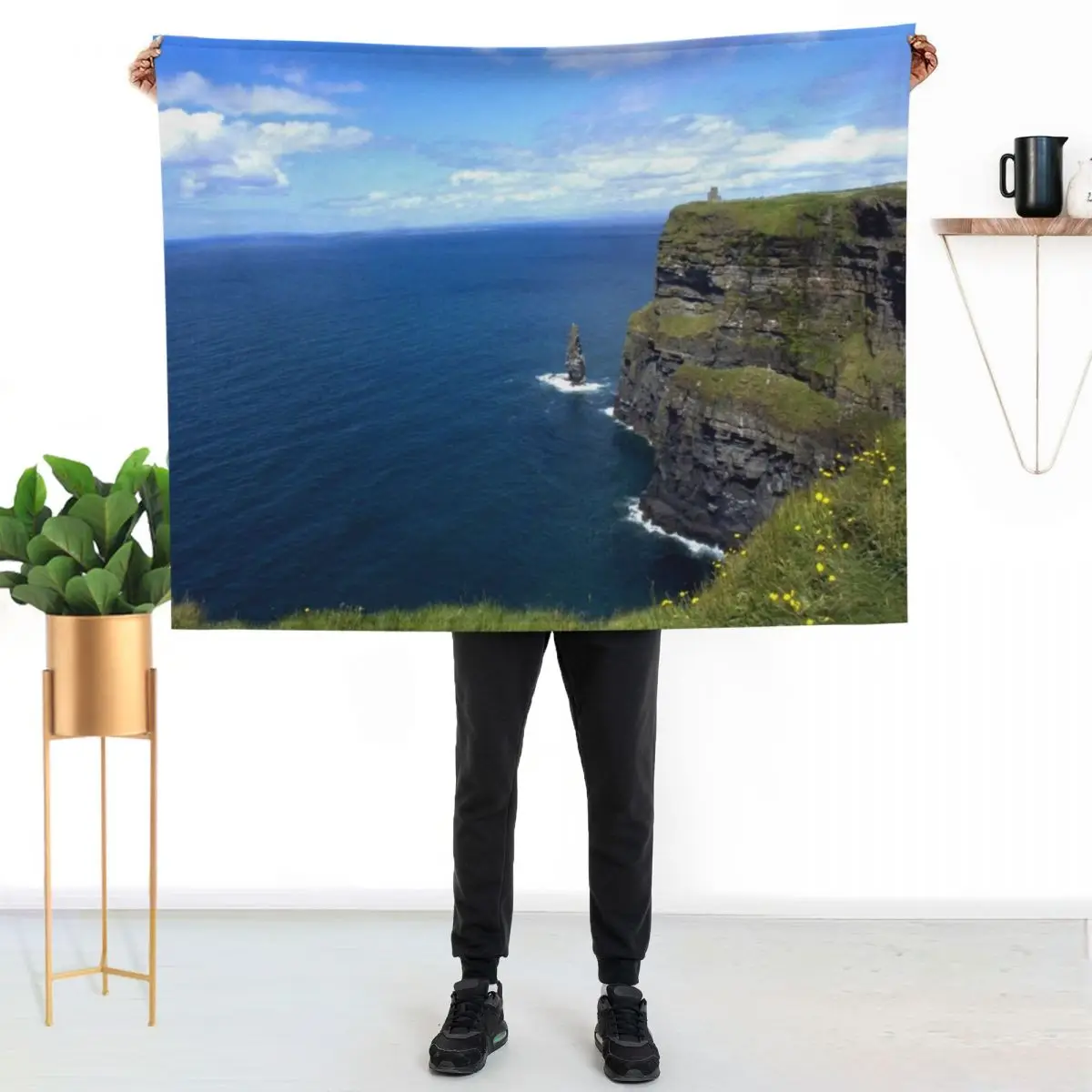 Cliffs of Moher Throw Blanket Beach christmas decoration Bed Fashionable Extra Large Throw Soft Big Fashion Sofas Blankets
