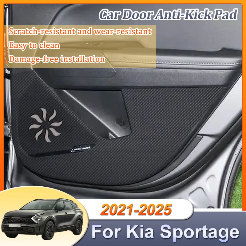 

Car Door Anti-Kick Pad For Kia Sportage NQ5 2022-2025 Anti Dirt Mat Anti-scratch film Protection Sticker Interior Accessories
