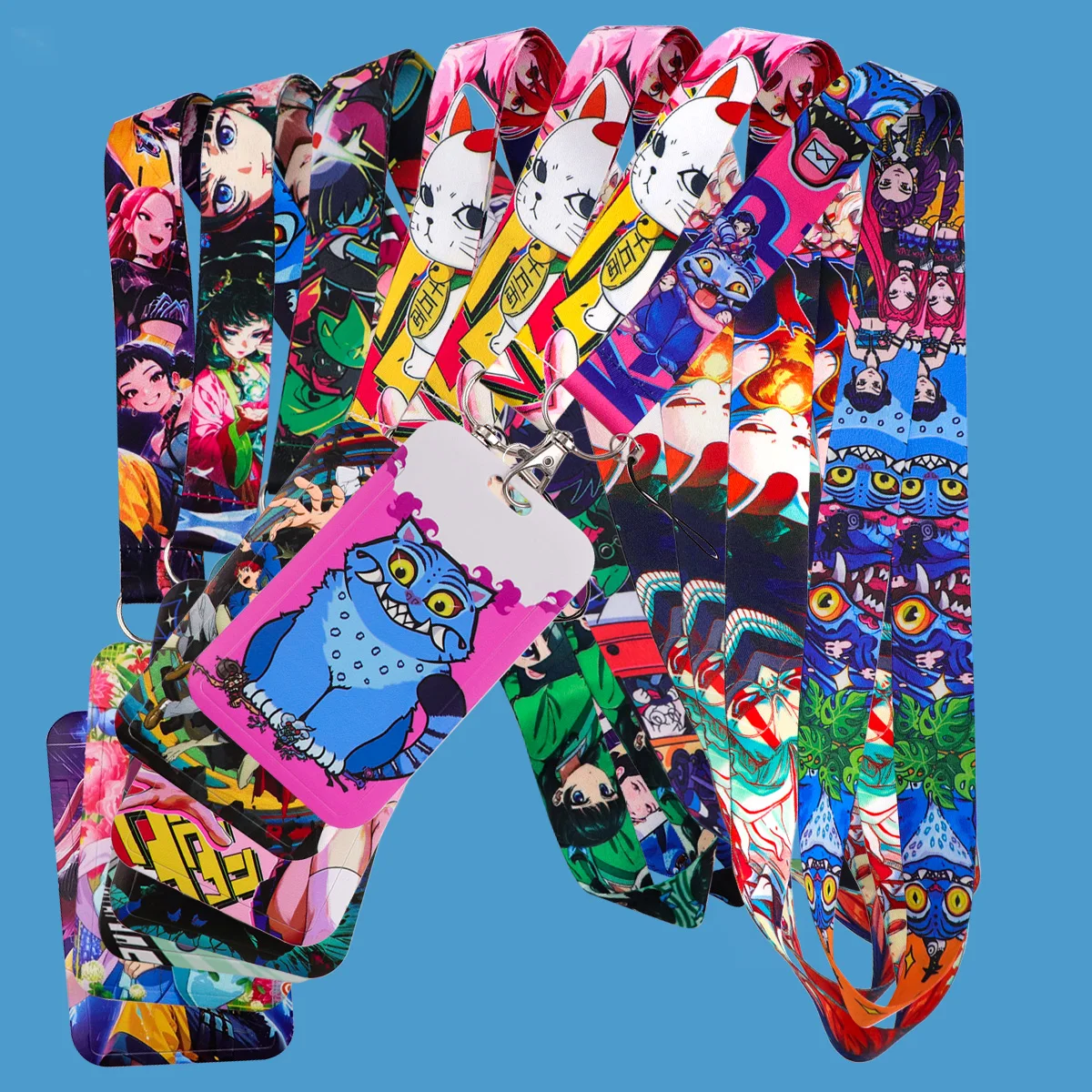 Sangle de cou pour film animé, lanière pour clé, carte d'identité, breloque, porte-Badge de dessin animé, corde de suspension, accessoires de Cosplay, cadeaux, tendance 2025