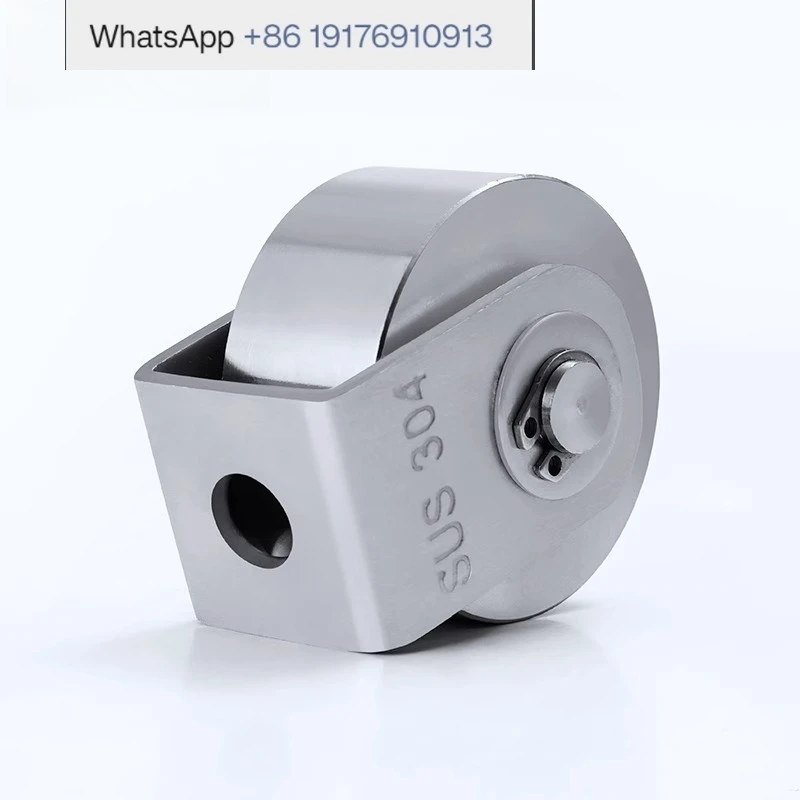 304 #stainless steel guide pulley trolley fixed pulley with bearing small pulley door and window sliding door track wheel