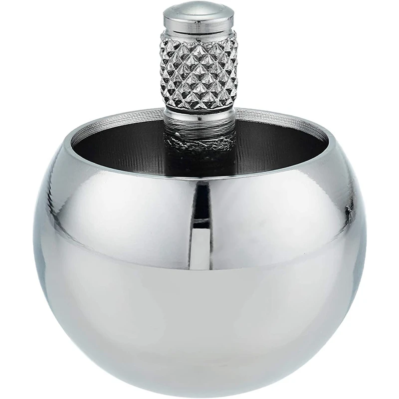 Tippe Top Metal Flip over Top Stainless Steel Top Amazing Toy Gift, Silver-DTD2