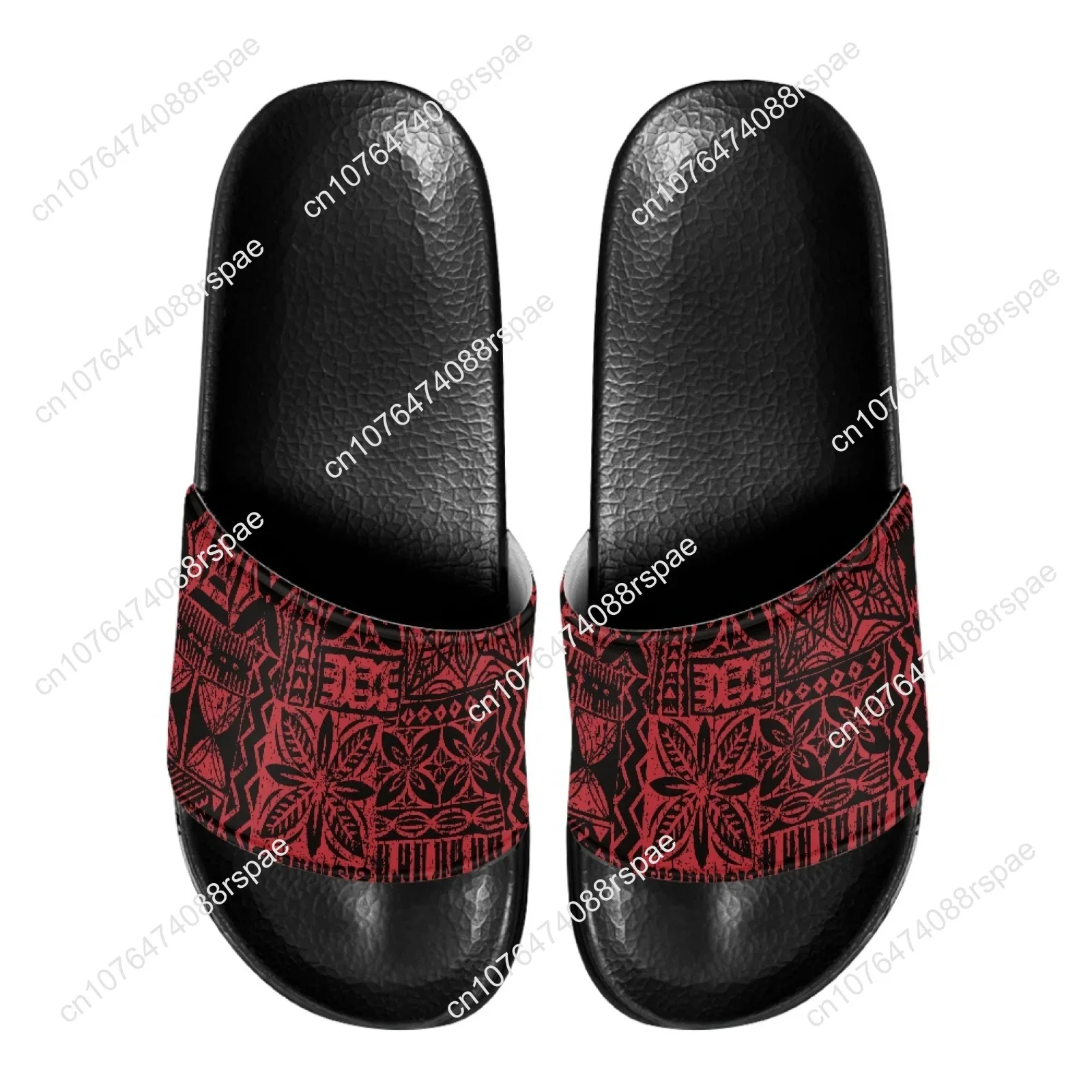 Polynesische Tribale Samoan Totem Tattoo Samoa Prints Mannen Buiten Slippers Zomer Strand Sandalen Dikke Zool Antislip Glijbanen Binnen