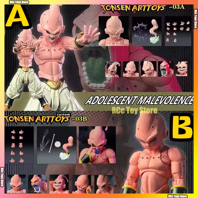 Tonsenarttoys Dragon Ball Majin Buu Action Figures Adolescent Malevolence Swallower Majin Buu Collection Action Figure Toy Gift