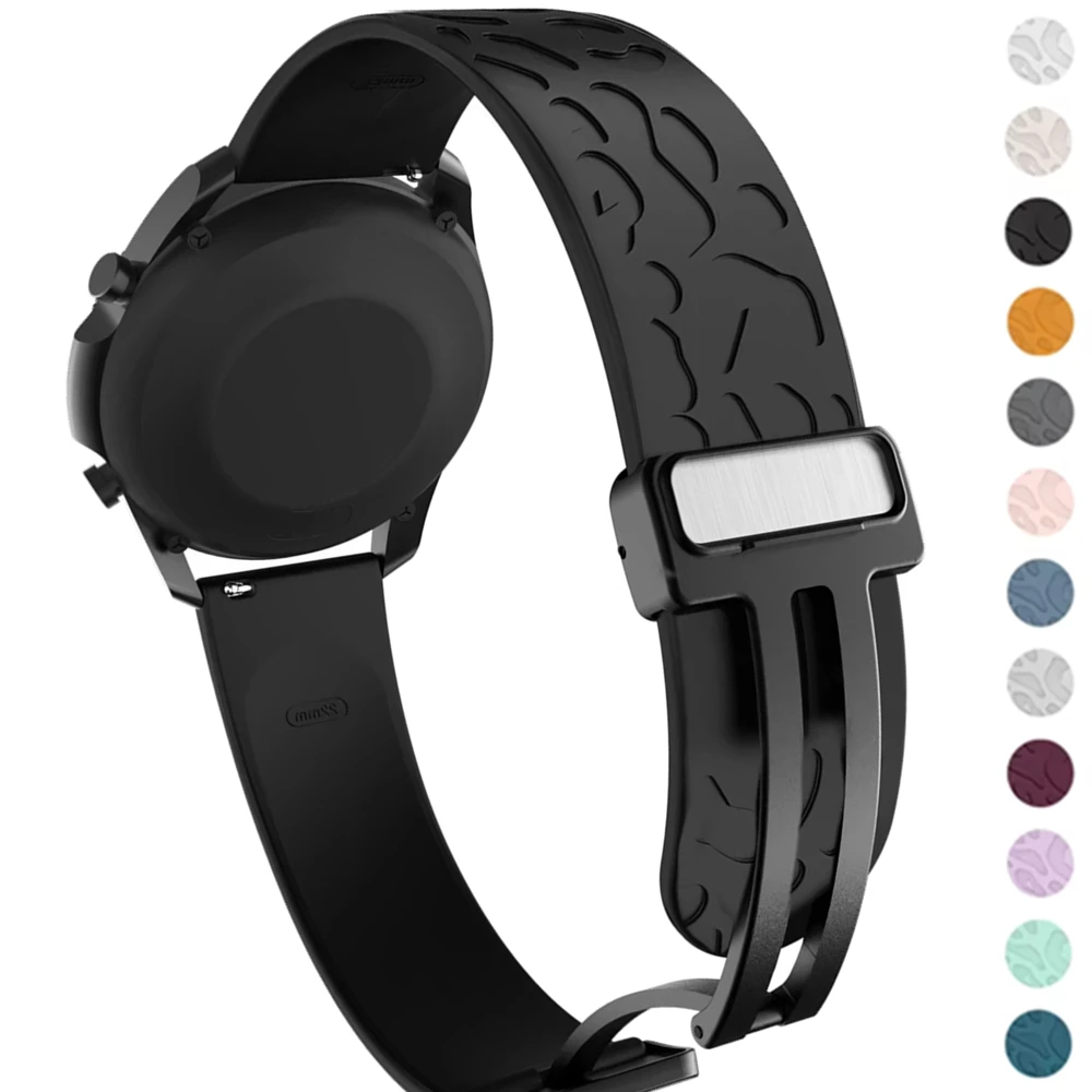 

Силиконовый ремешок 18 мм, 20 мм, 22 мм для Garmin Venu 4 3 2 3s 2s Forerunner 165 265 255s 55 265s 255 970/Active 6/5/4 Магнитный браслет