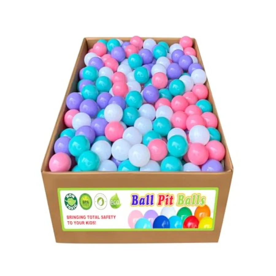 

Ball Pit Balls 500 Count Plastic Play Pit Balls for Baby Ball Pit,BPA Free Colorful Ball Pool Balls