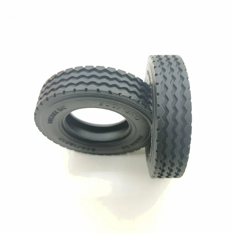 2pcs High Quality Rubber Tire Upgrade Refit for 1/14 Tamiya Tractor Trailer Modification Diy Parts Toys