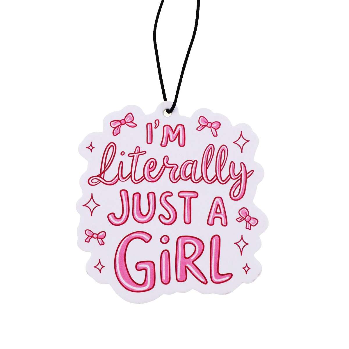 JUST A GIRL – comprimés d'aromathérapie pour voiture, pendentif de parfum pour intérieur de voiture, désodorisant, décoration suspendue pour rétroviseur