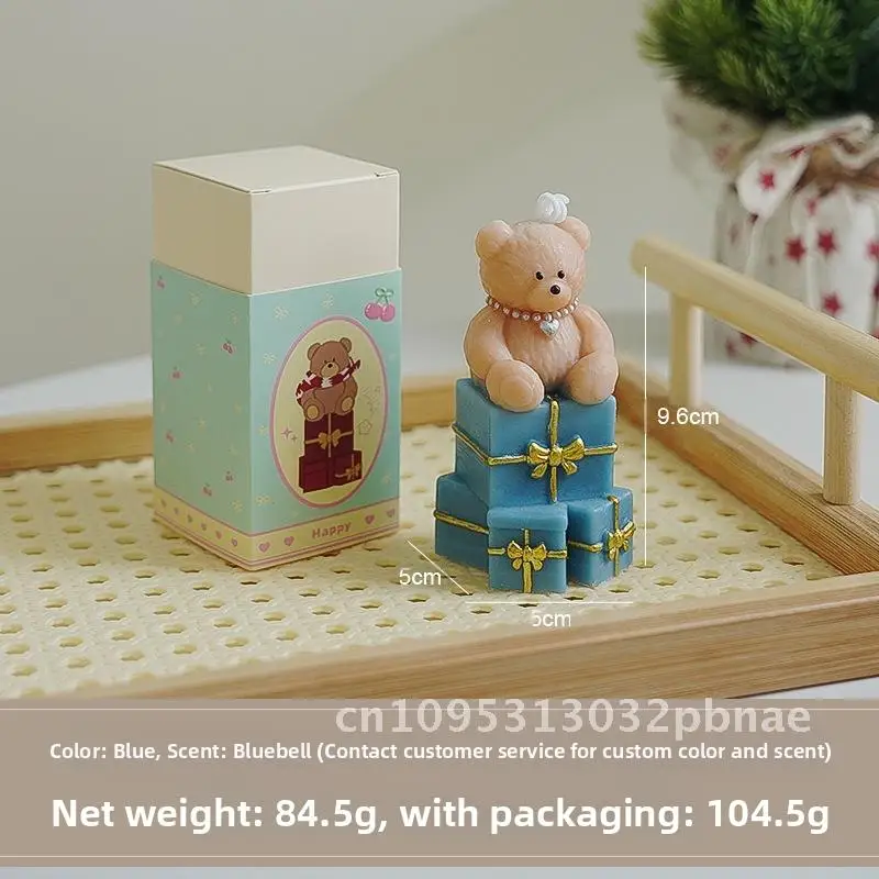

Cute Candle Ornament Christmas Creative Handheld Gift Birthday Gift Bear Aromatherapy Candle