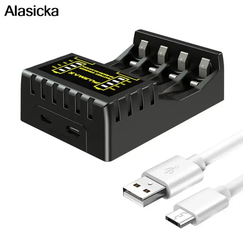 4 Slots Electric Battery Charger Intelligent Fast LED Indicator USB Charger For AA/AAA Ni-MH/Ni-Cd Rechargeable Battery