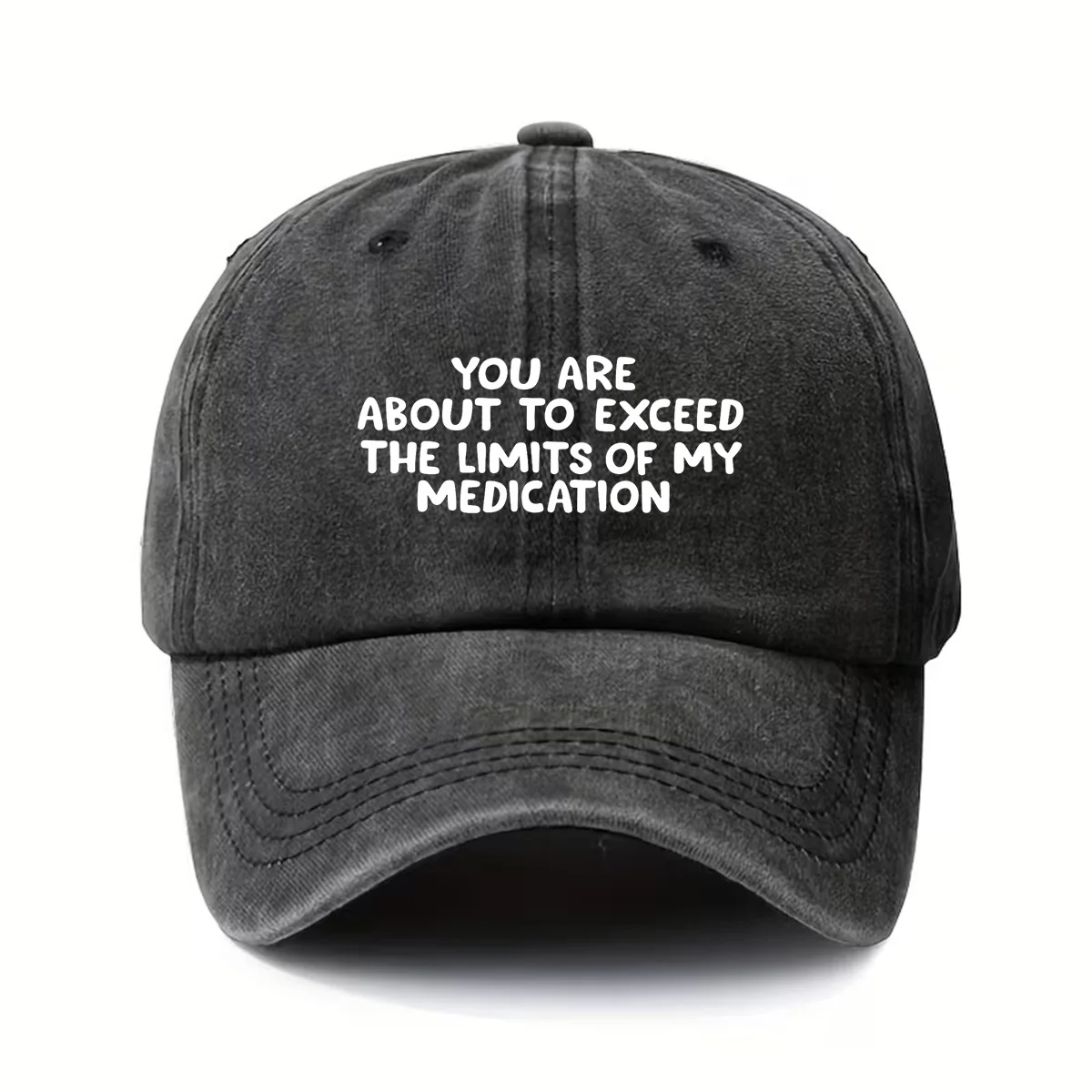 Baseball Cap, Washed and Vintage-Style, Adjustable Size, Fashionable Retro, Lightweight, with 