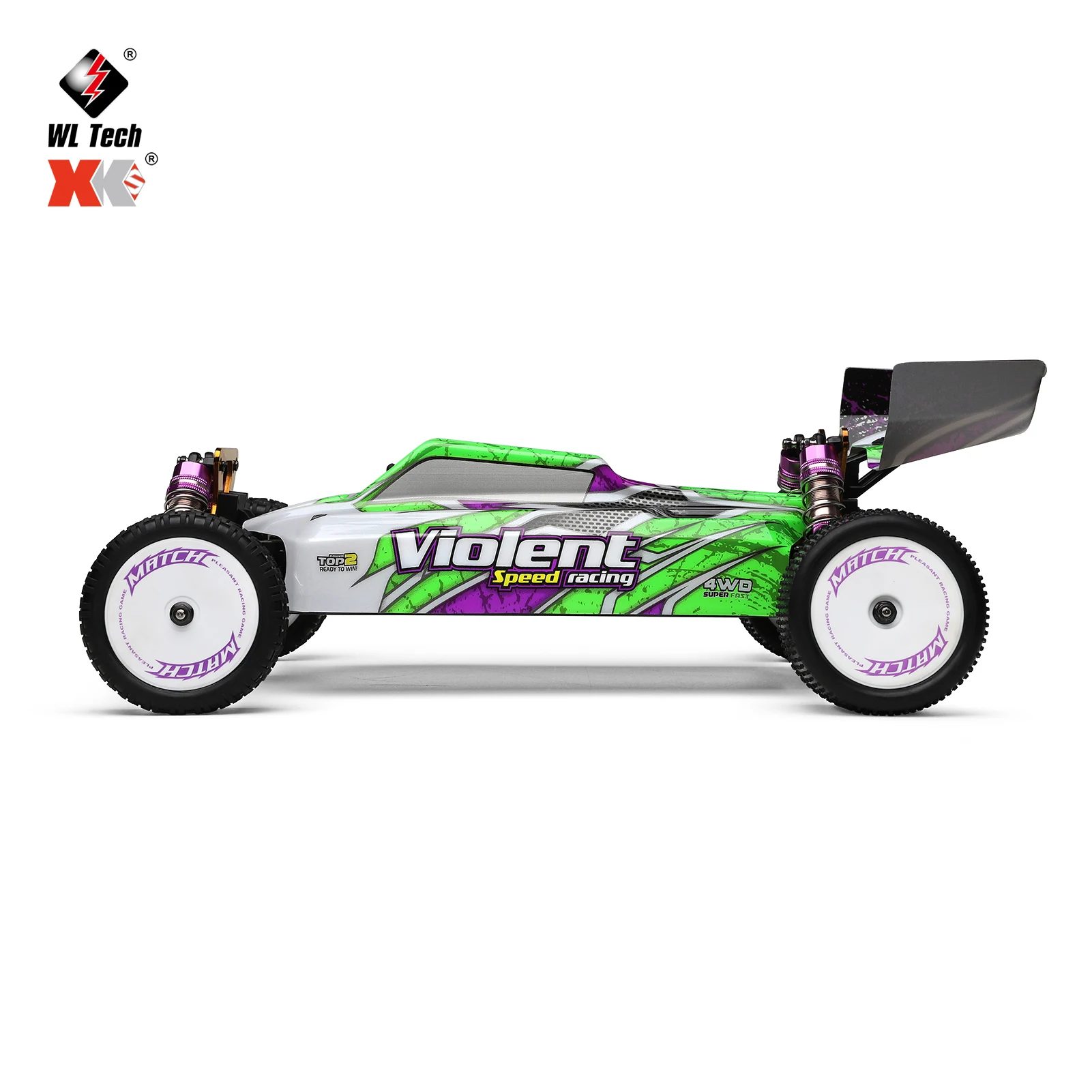 WLtoys 104002 RC Car 2.4G 4WD Off-Road Racing 3650 Brushless 60KM/H Metal Chassis Electric High-Speed Drift Car VS 10428