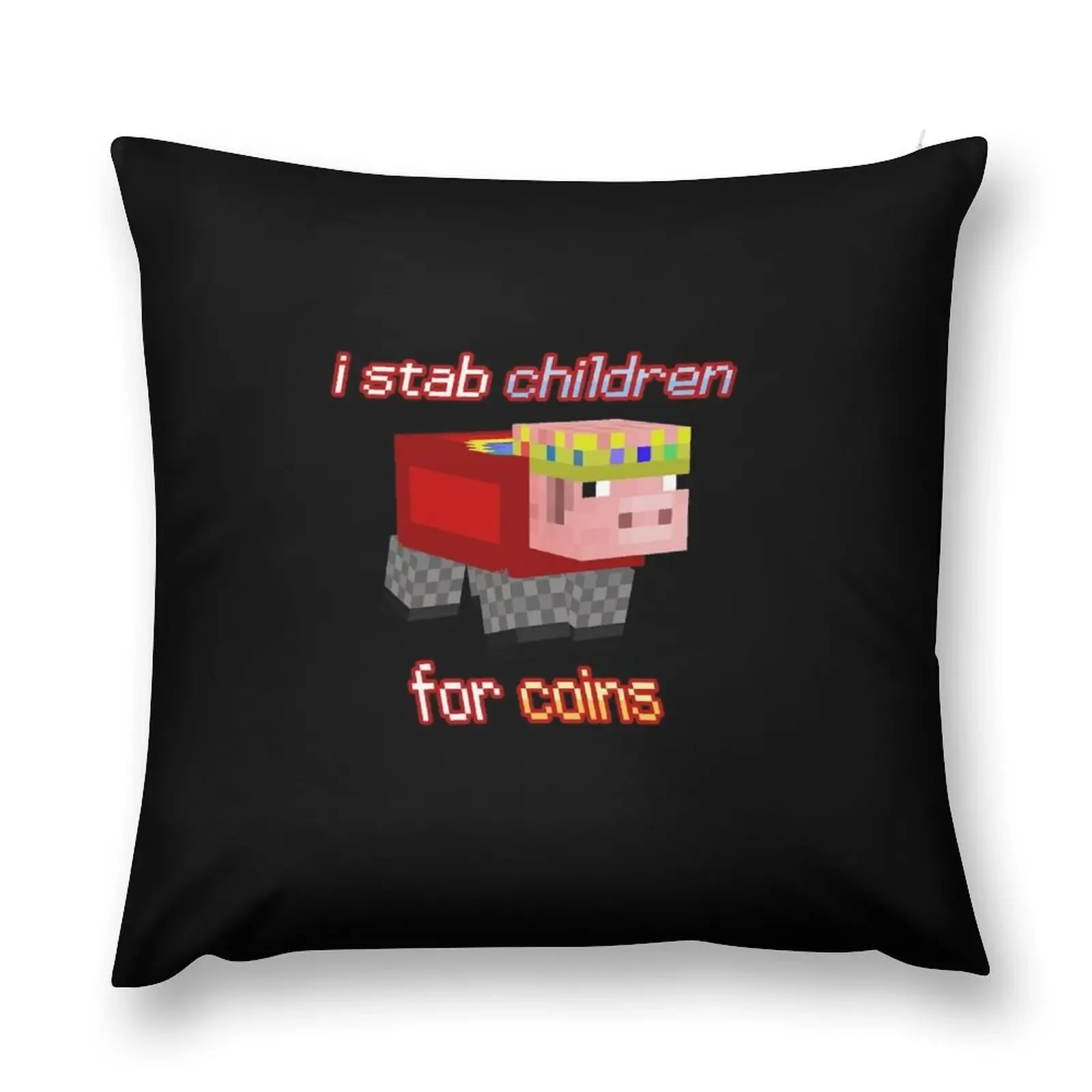 Technoblade I stab Children for Coins Throw Pillow Decorative Pillow Covers For Sofa autumn decoration Anime Sofa Cushion pillow