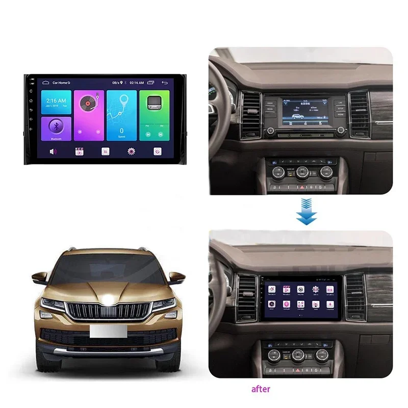 Car Multimedia Frame Car Radio Audio Frame Dashboard Panel 10