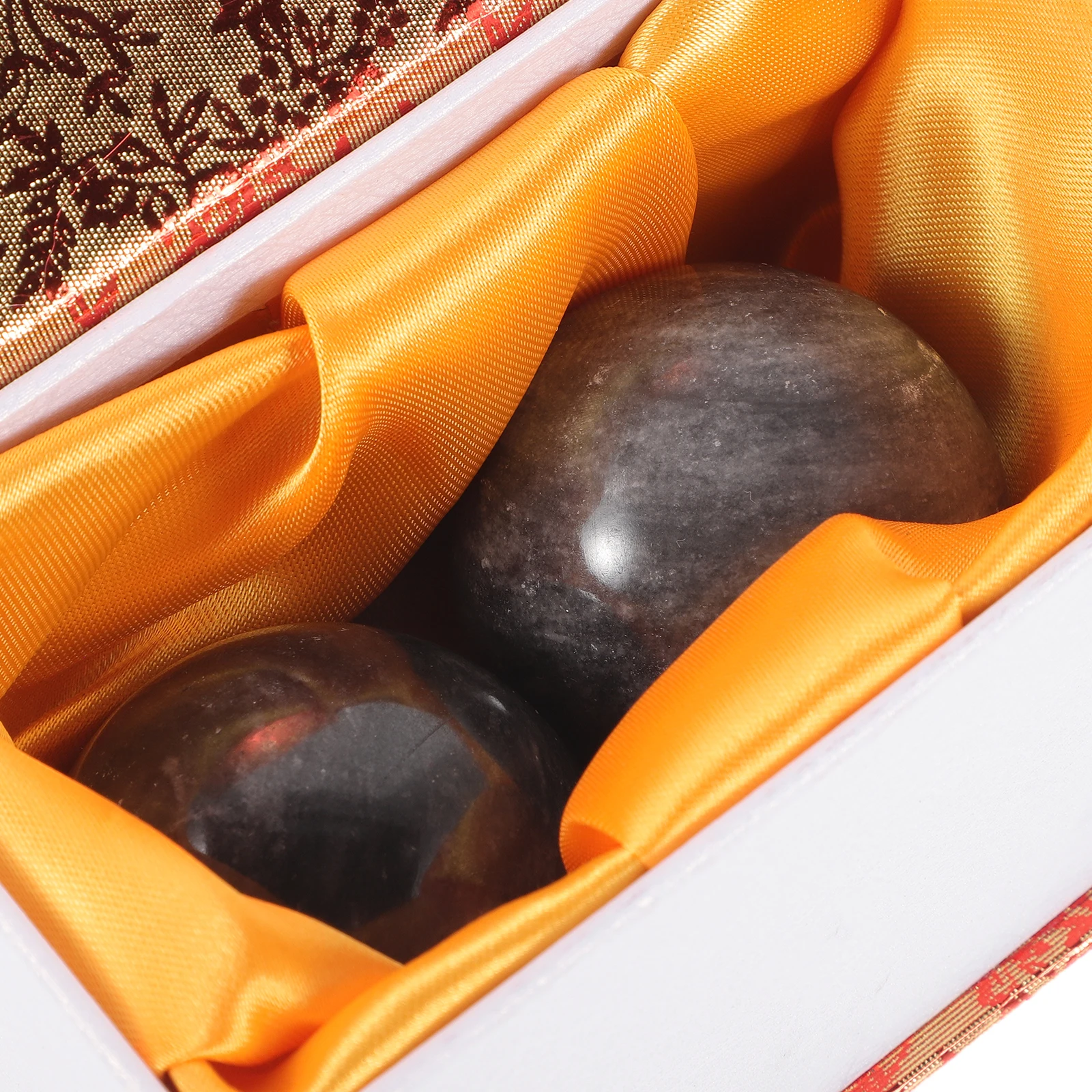 

1 set 1 Set Durable Jade Handballs Premium Massage Rolling Balls Stress Relief Hand Exercise Elderly Fitness Hand Massagers