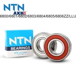Japan NTN 100% Original Bearing 5/10Pcs ABEC-9 6800 6801 6802 6803 6804 6805 6806 High Speed Slim Thin Deep Groove Ball Bearings