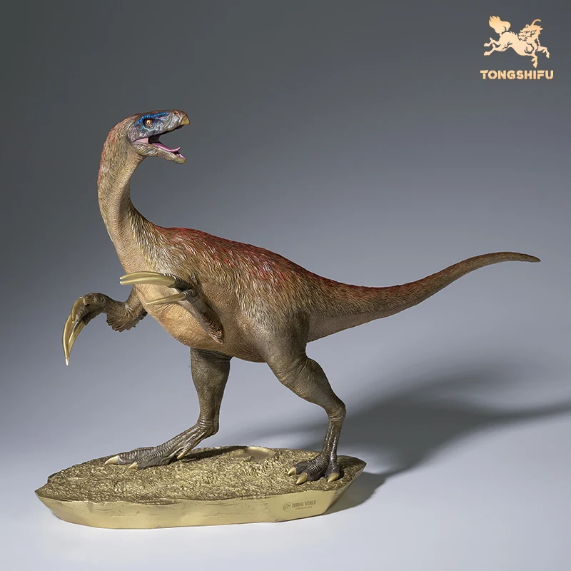 In Stock TONGSHIFU Therizinosaurus Cheloniformis Model 54cm Brass Ornaments Toy Jurassic Movies The Global Limit Is 999