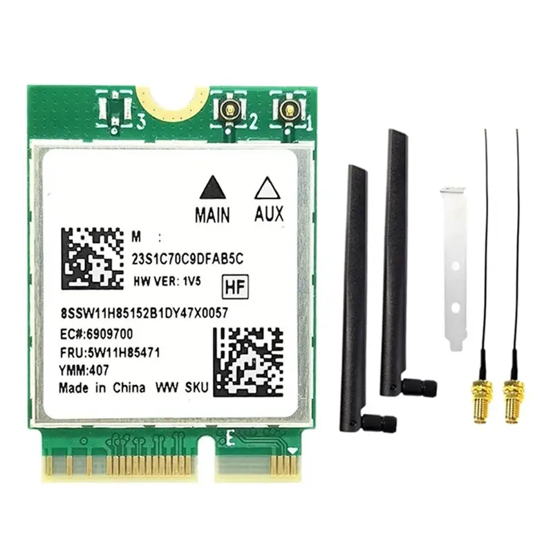 

Гениальная Wi-Fi7 RTL8922AE Wi-Fi карта + антенна 2X8DB 2,4G/5G/6G 6338 Мбит/с Bluetooth5.4 M. 2 беспроводных Wi-Fi-адаптера NGFF для Windows