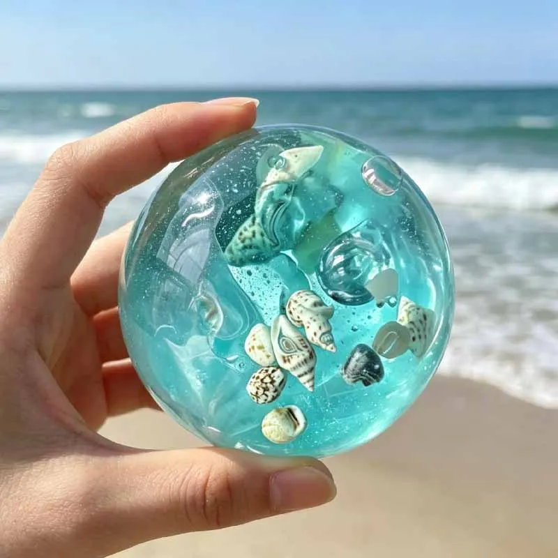 Blue Maltose Sea Squishy Fidget Toy Soft Slime Candy Feels Slowly Rebound Squeeze Toy Ocean Sensory Anti-stress Toys