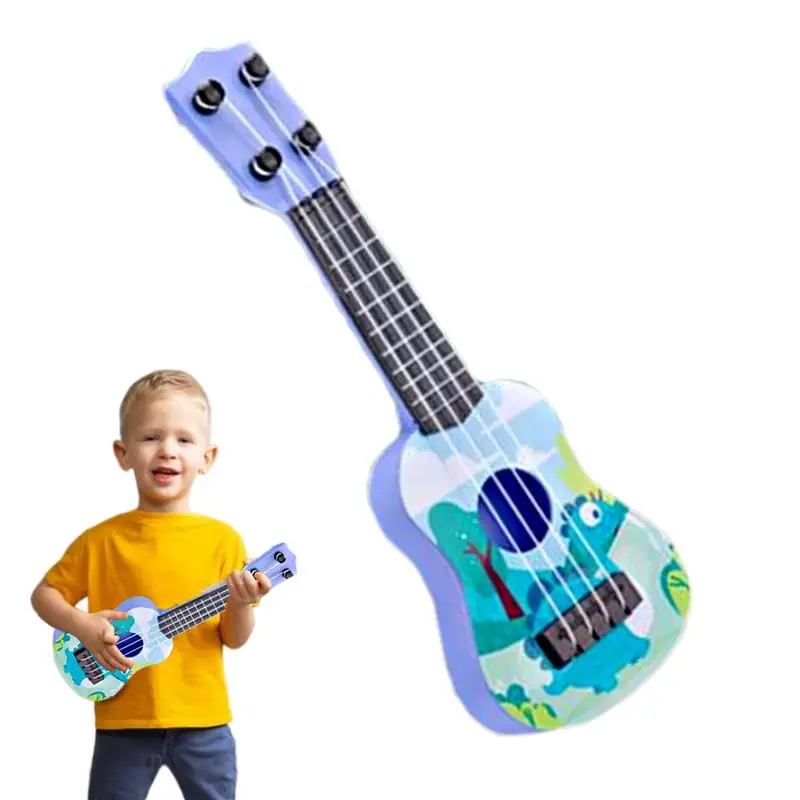 Kids Ukulele Toy Musical Instruments Educational Toys Keep Tones Anti-Impact Kids Ukulele Beginner For Toddler Kids Boys Girls