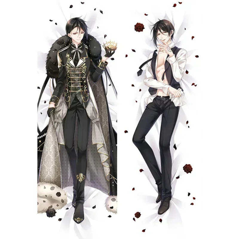 

Japanese Anime Pillow Case Kuroshitsuji Black Butler Sebastian Ciel Dakimakura Hugging Body Pillowcase Long Cushion Cover