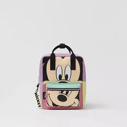 Disney Cartoon Mickey Mouse Children's Backpack Fashion Cartoon Bag Kids Casual Baby Girl Boy School Bag Two-shoulder Bags