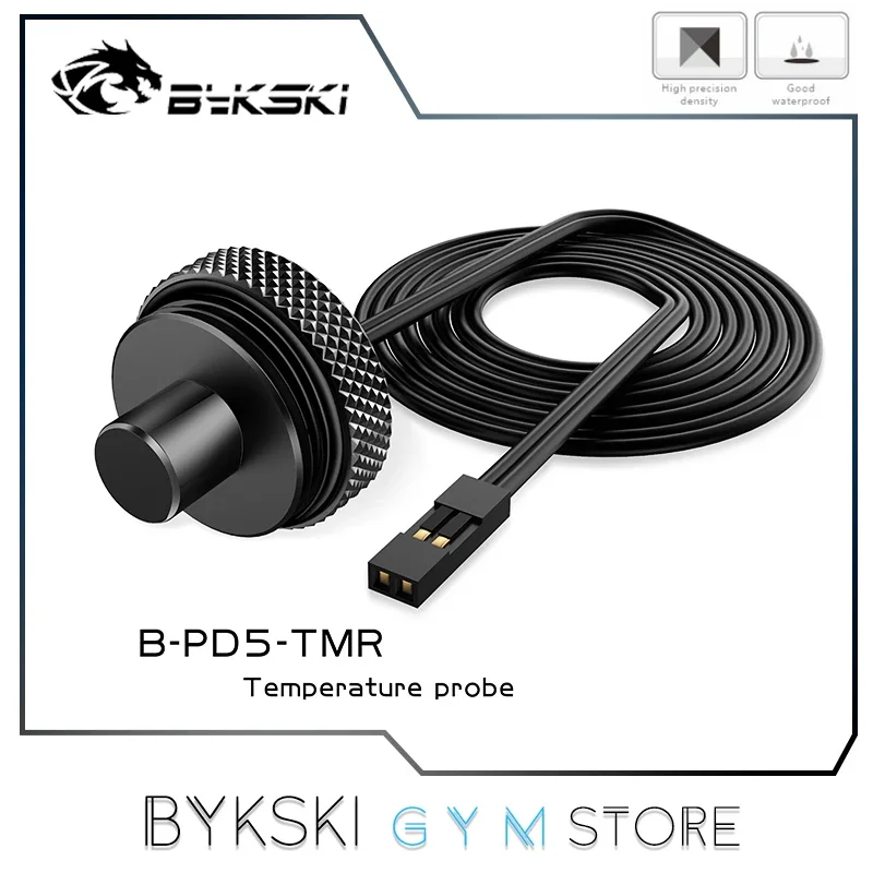 Bykski Water Stop Plug For Thermometer Temperature Probe, 10K G1/4'' For CPU/GPU Block,Reservoir,Pump, Distro Plate, B-PD5-TMR