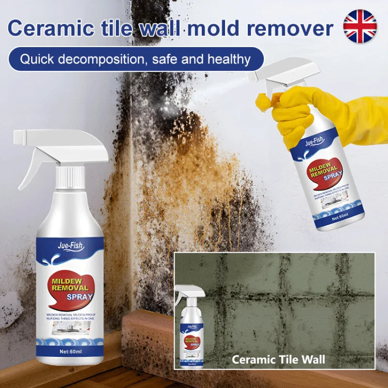 

Bathroom Mold Remover for Wall Tile and Ceiling Mildew Cleaner Anti Fungal Stain Remover Gel for Grout and Surface Cleaning Use