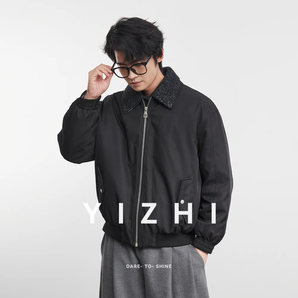 الأمريكية الرجعية الرجال 90 الأبيض بطة أسفل مريحة ودافئة التلبيب أسفل سترة 2025 شتاء جديد الرجال سترة غير رسمية متعددة الاستخدامات