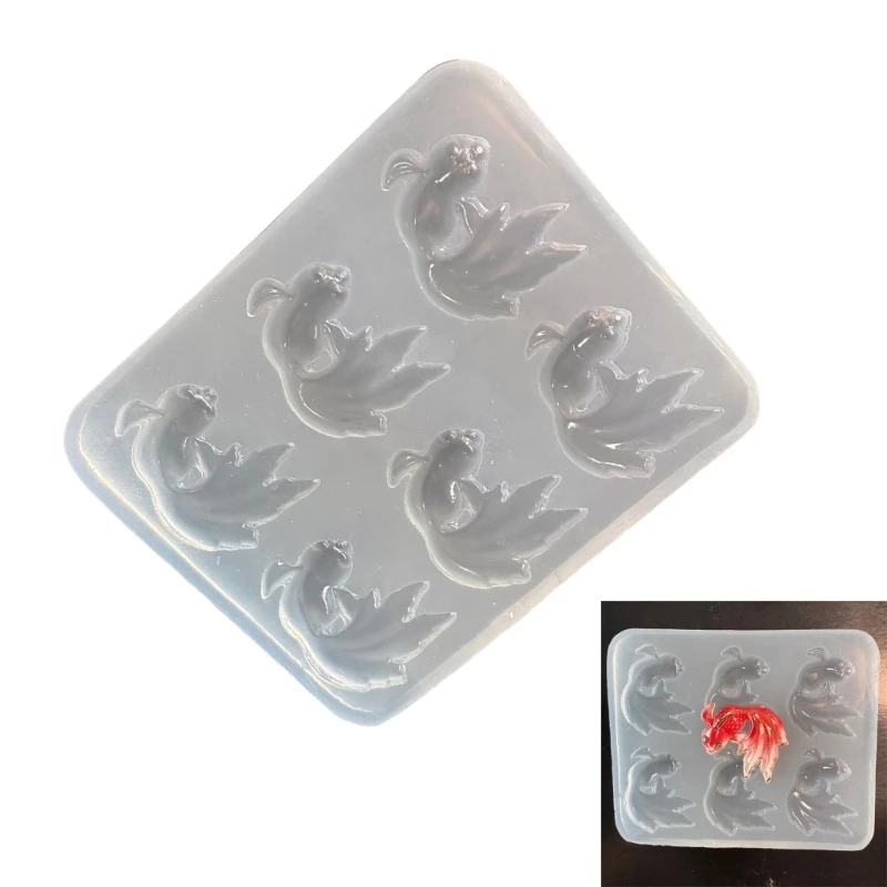  Silicone Craft Mold For Handmade Resin Fish Pendants Jewelry Making Projects