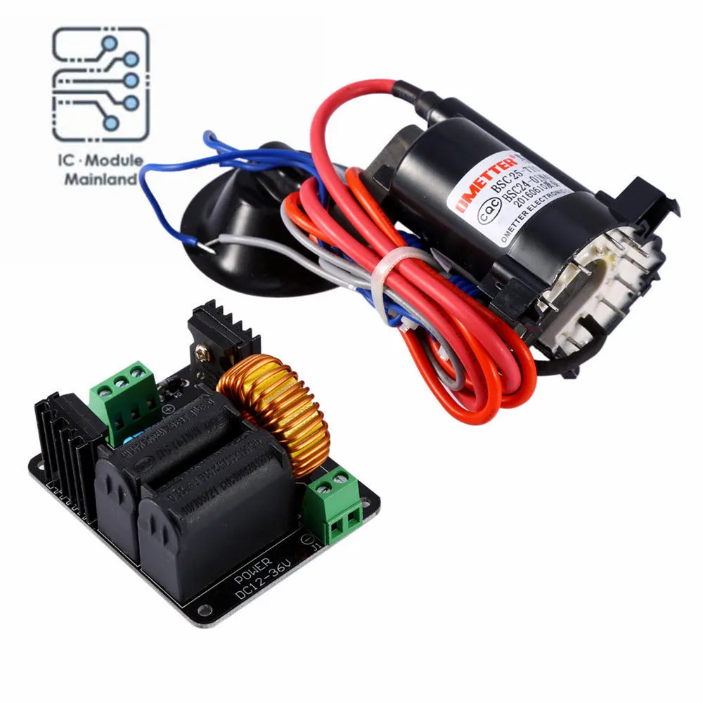 DC 12V 24V 36V ZVS Tesla Coil Driver Board + Flyback Ignition Driver Coil for Sgtc Marx Generators Jacob\'s Ladder Ignition Coil