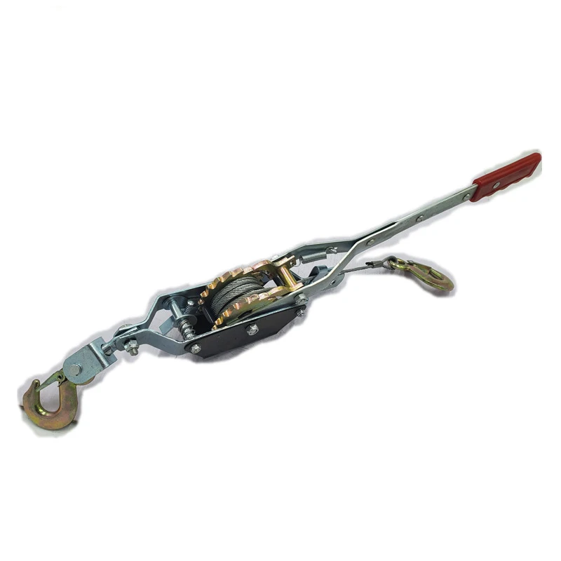 Cable Puller Sling Manual Winch Relay 1000 Kg with 2 Gears for Moving Cars Logs Boat Winch Trailer