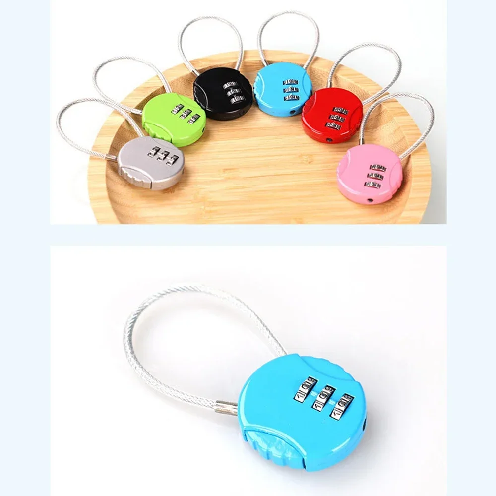 

3 Digit Password Combination Padlock Suitcase Luggage Metal Code Lock Mini Coded Keyed Anti-Theft Locks Drawer Lock Hardware