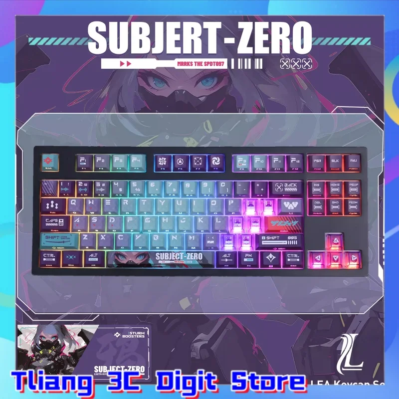 

SUBJERT-ZERO аниме колпачок механическая клавиатура Cherry PBT пользовательские колпачки для клавиш боковая гравировка и светопропускание милые подарочные колпачки для клавиш