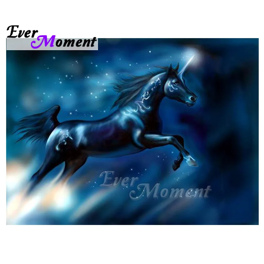 

Ever Moment Diamond Painting 5D DIY Flying Unicorn Night Star Handmade Decoration For Home Diamond Embroidery Rhinestone ASF1582