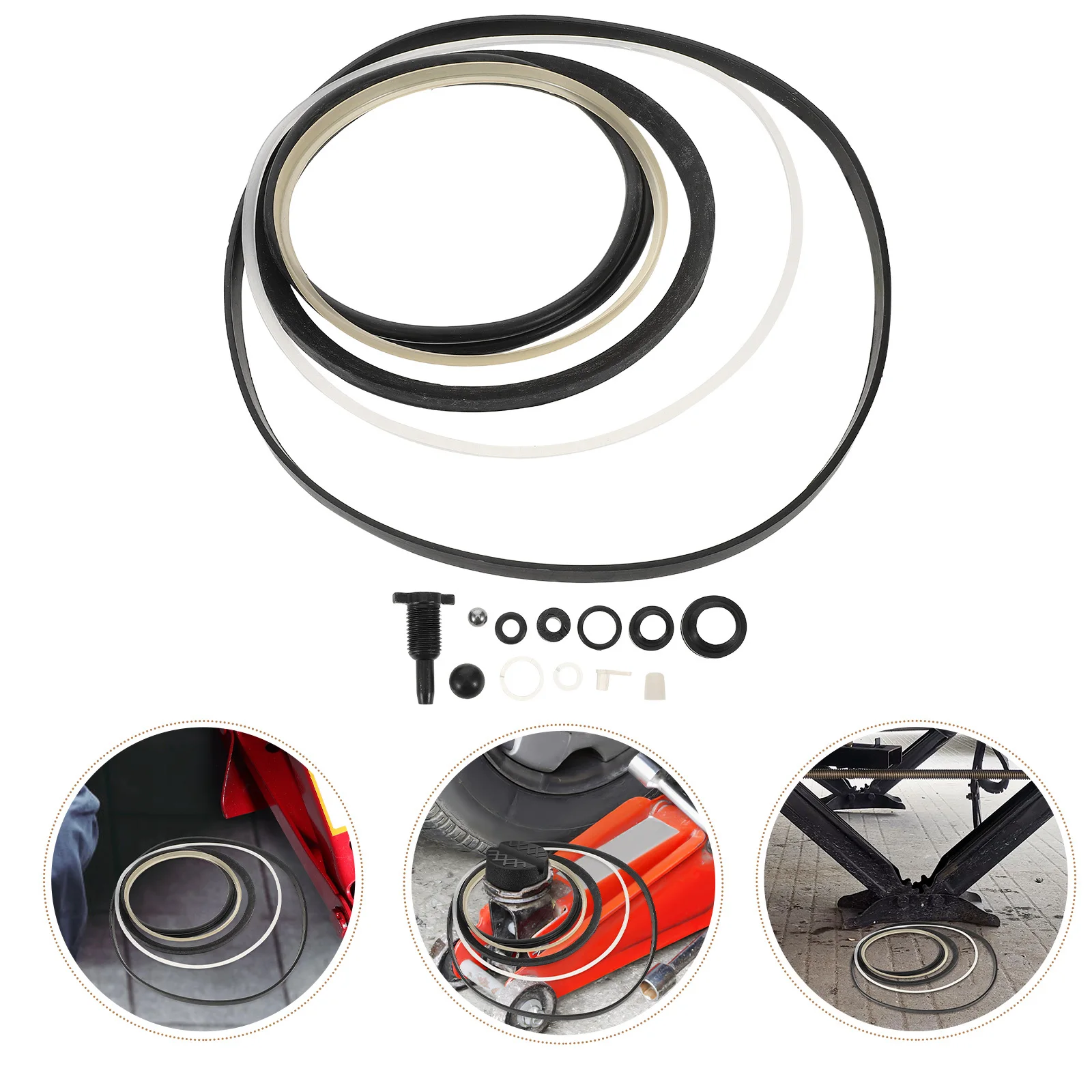 

1Set Jack Repair Kit Comprehensive Solution Wearresistant Components Smooth Operation Various Models Hydraulic Jack Accessories