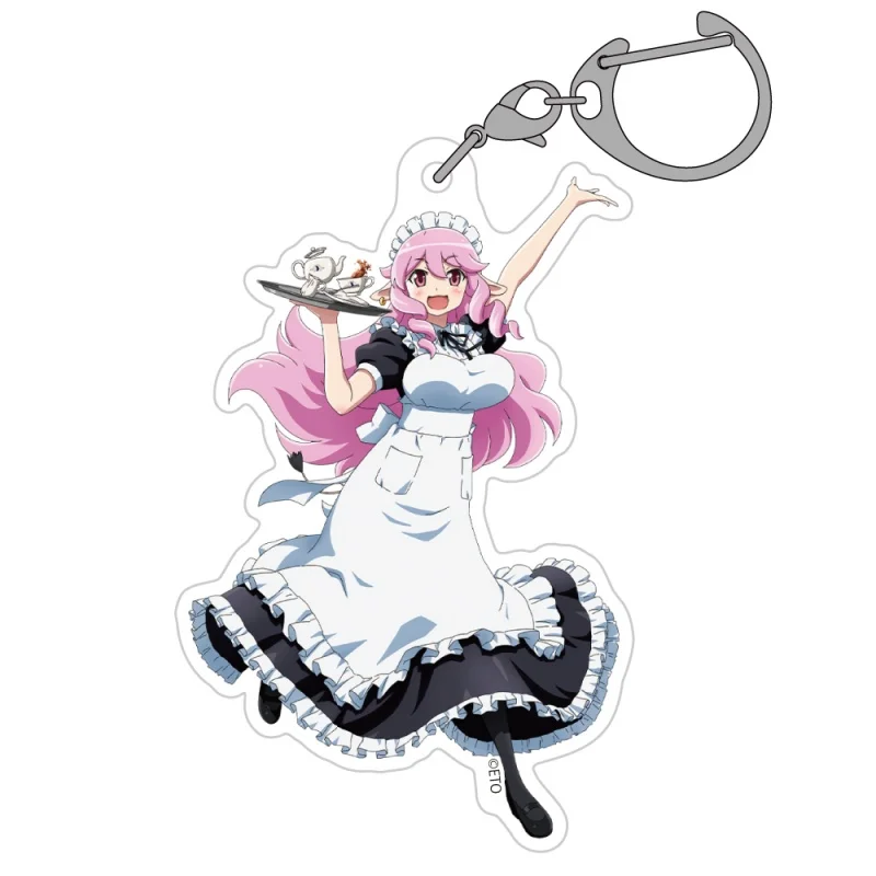 Etotama GAME 6CM Maid Version Acrylic figure keychain Bag Charms Backpack Pendant Friends Gifts Car Pendant
