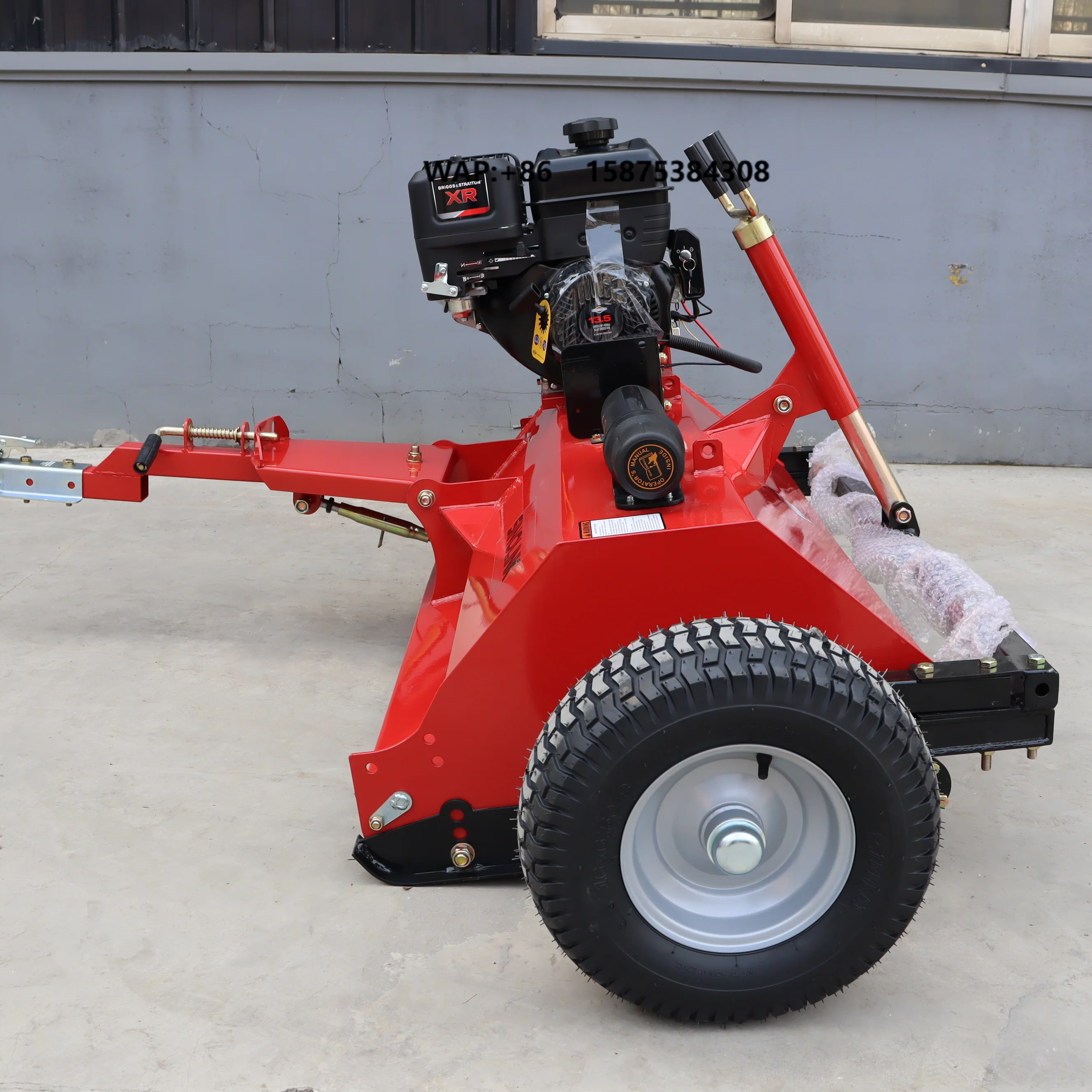 High Quality ATV Towed Flail Mower Tractor Tow Behind Lawn Mower Available for Sale  Working Width 1150mm