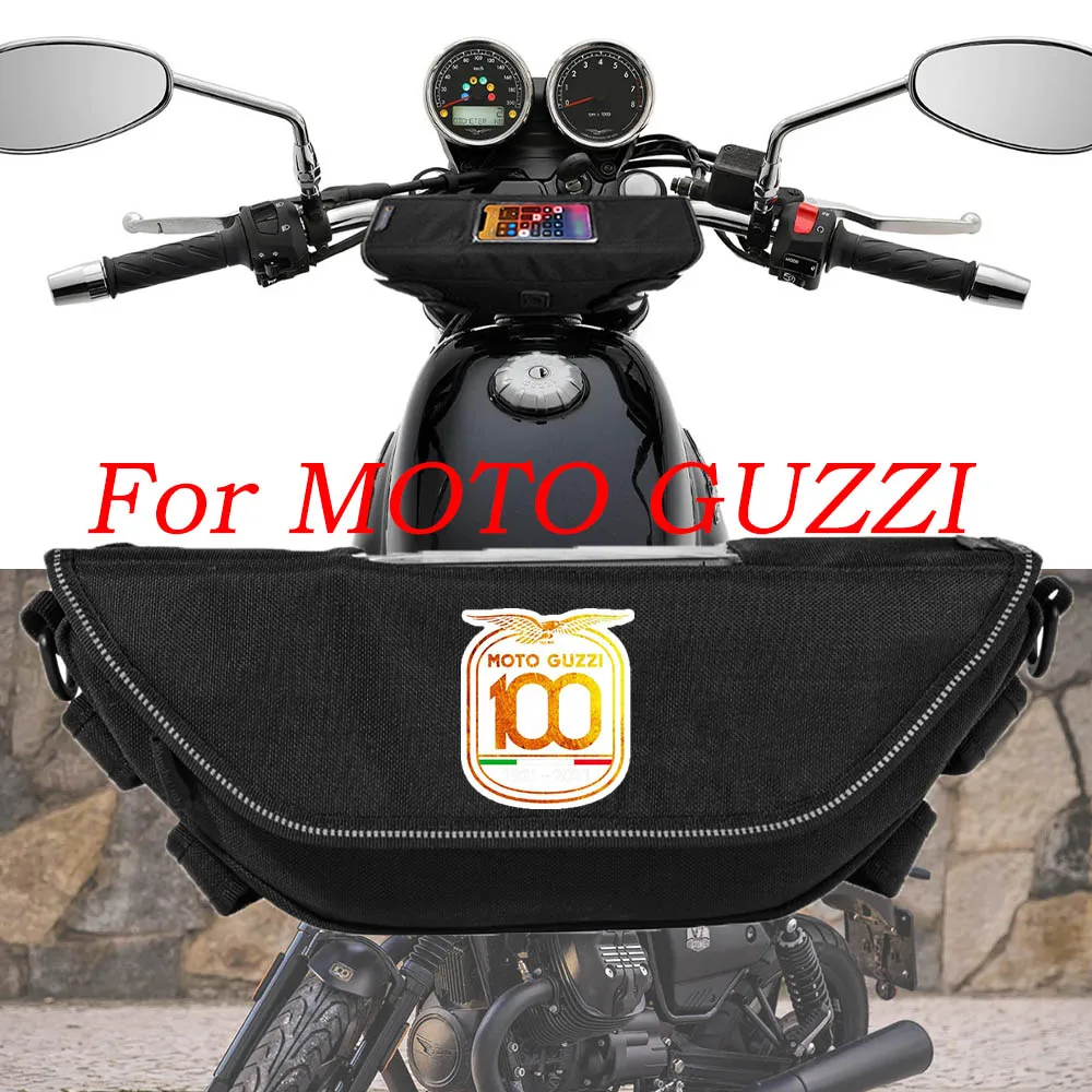 

For Moto Guzzi V85TT V7 V9 Bobber V100 V85 Retro Motorcycle accessory Waterproof And Dustproof Handlebar Storage Bag navigation