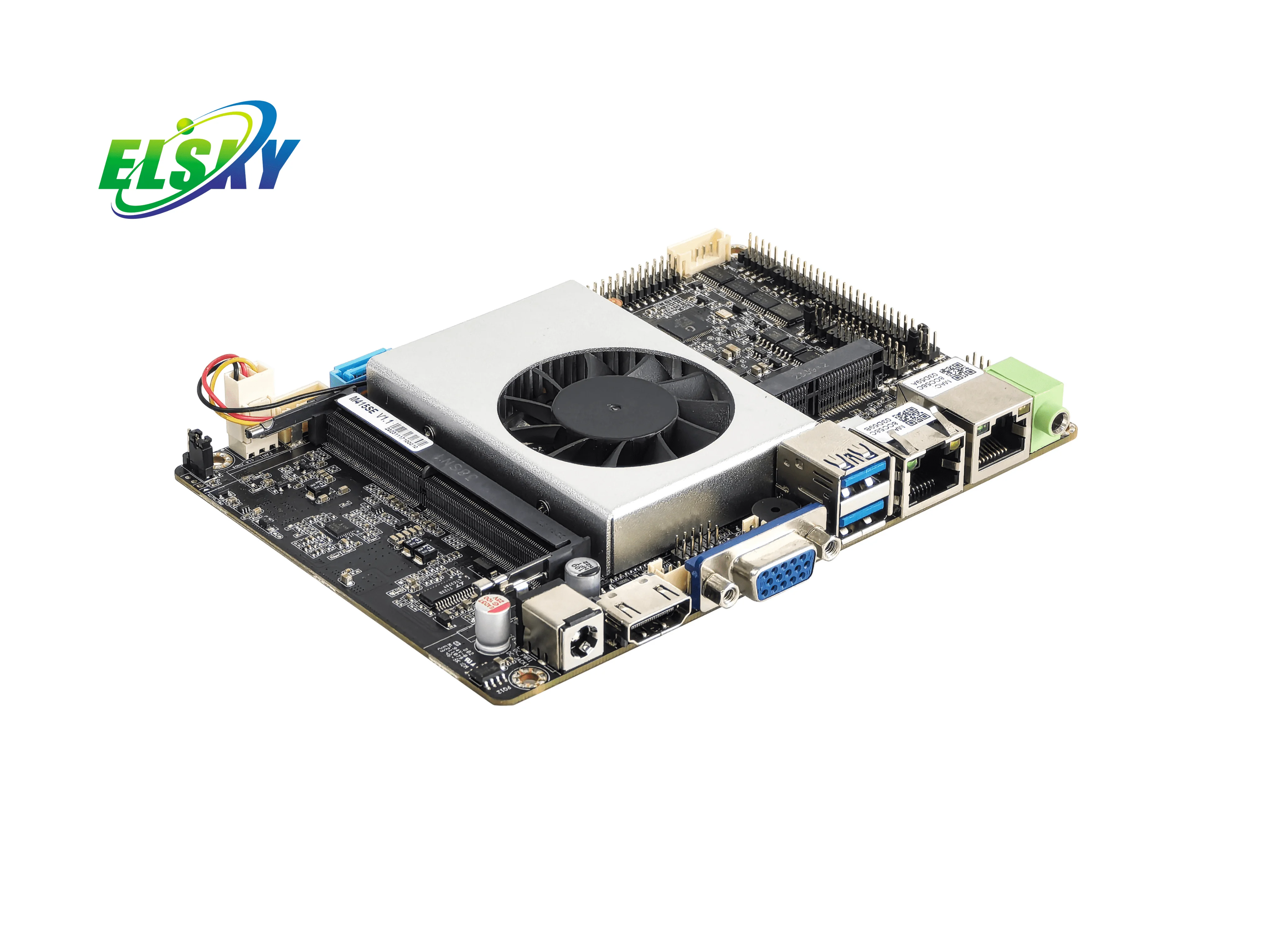 Industrial Mini PC Motherboard  J4125/J5040 Triple Display 4K /VGA/LVDS 6xRS232/485 COM Ports DDR4 MSATA/SATA Storage