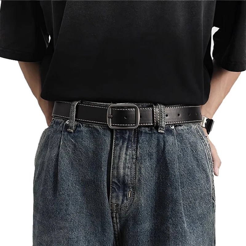

New Instagram Retro Belt for Men and Women, Simple and Versatile, Casual Needle Buckle Belt, Fashionable Decoration, Jeans Belt