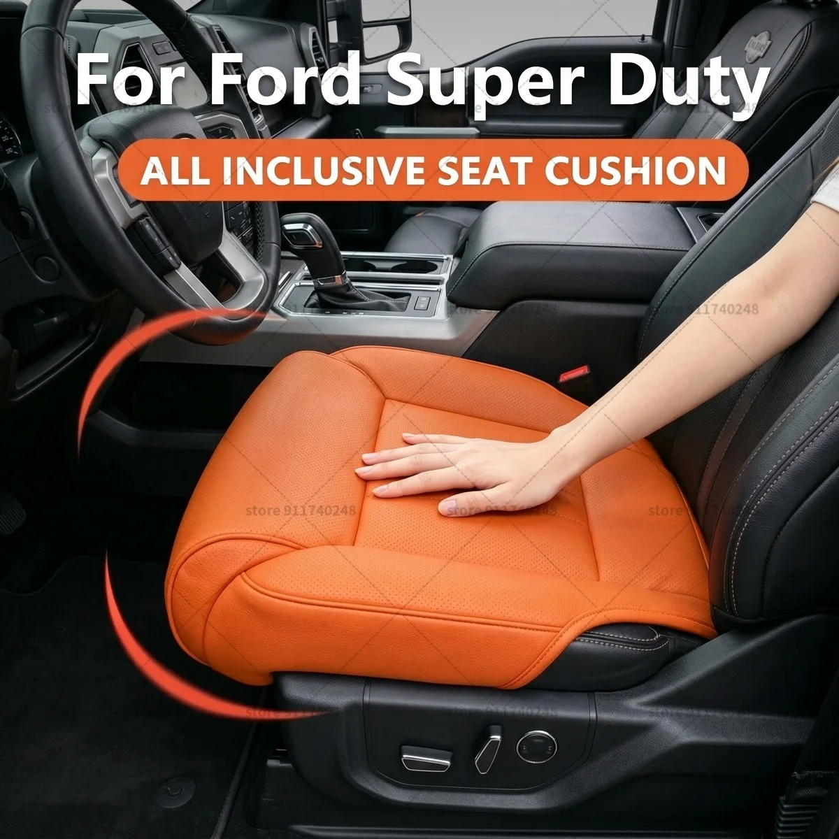 

Подушка-удлинитель для ног с эффектом памяти из кожи для Ford SuperDuty, подушка для поддержки бедер, аксессуары для интерьера