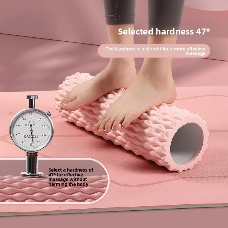 33x10cm Hollow EVA Foam Roller Water‑drop Texture Yoga Column Muscle Massage Roller Deep Tissue Release Fitness Pilates Tool