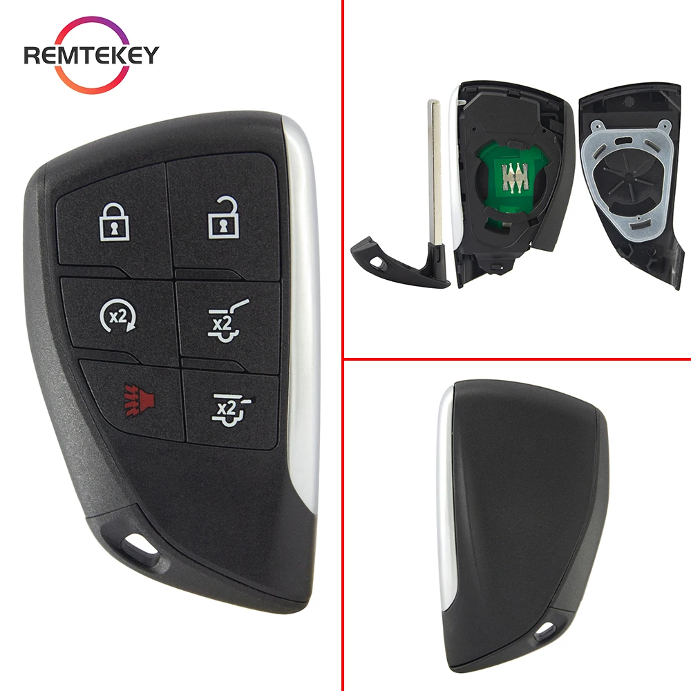 

REMTEKEY Smart Remote Control Key Fob FCC YG0G21TB2 ID49 Chip 434 Mhz 3/4/5/6 Buttons for 2021-2022 Chevrolet Suburban Tahoe