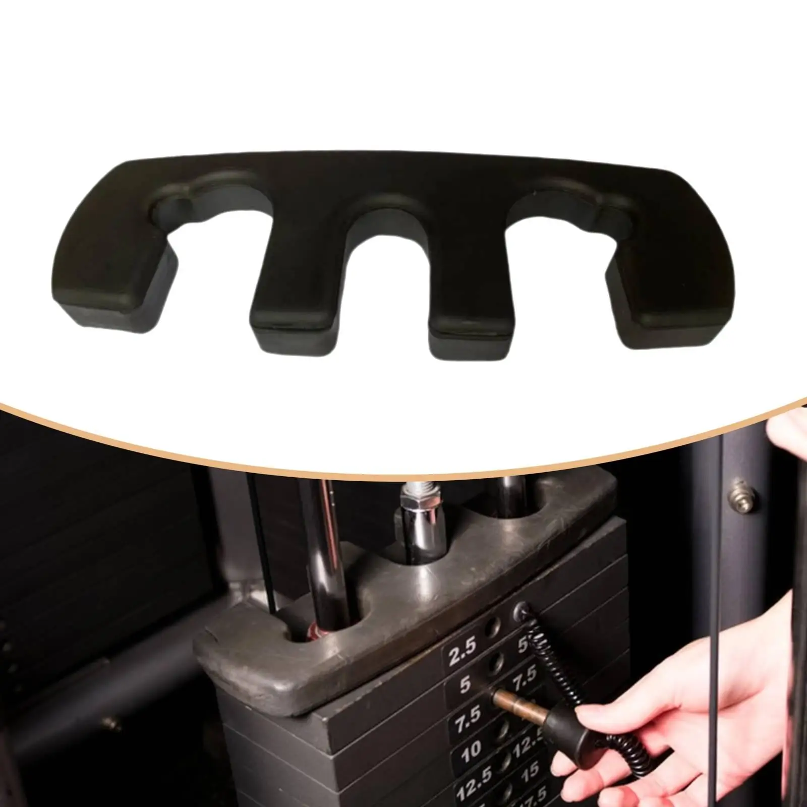 Exercise Equipment Weight Block Adapter Plate 2.4kg Steel Fitness Accessory for Home Gym Devices