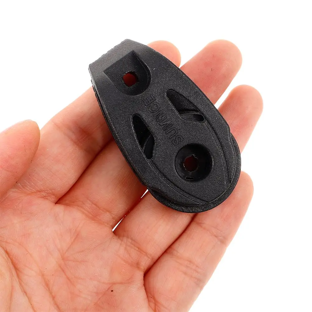 2Pcs Single Swivel Pulley High Strength Nylon Sailboat Kayak Rotary Bearing Water Line Accessory Easy Use Lifting System