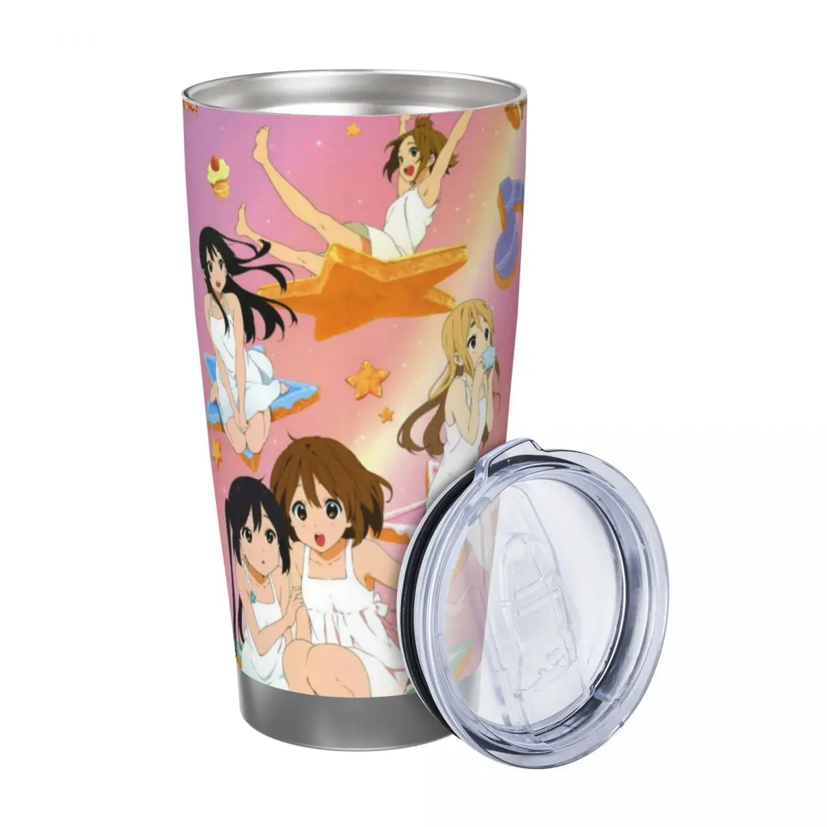 Japanese Anime K-On! 20oz Stainless Steel Insulated Thermal Coffee Car Cup Cold Hot Mugs Vacuum Flask