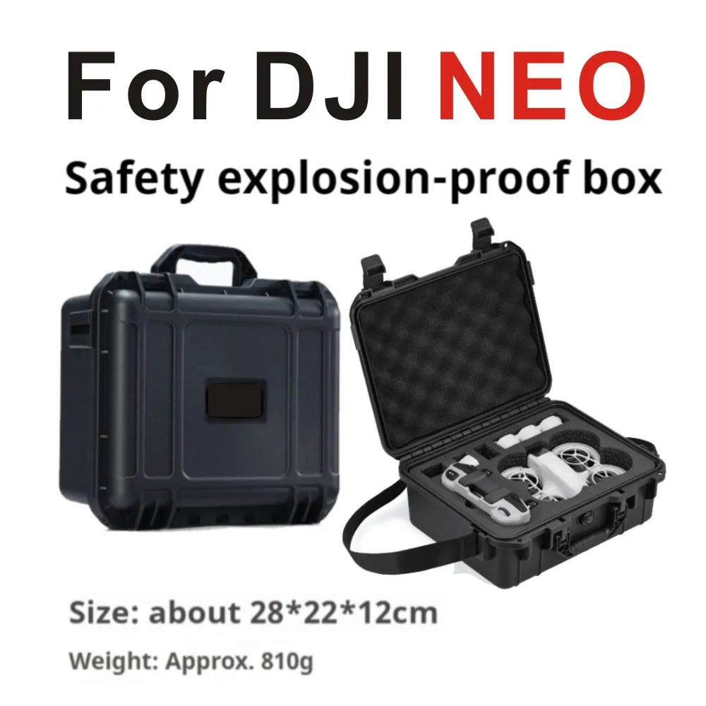 

Compatible with DJI Neo Hardshell Explosion Proof Case Suitcase, Neo Fly Combo RCN3 Remote Control Accessory protection box