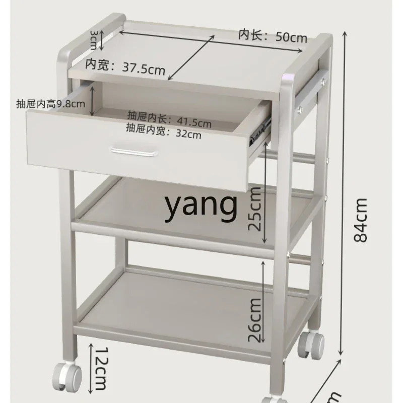 yjq Carrello di bellezza, attrezzatura speciale per salone di bellezza extra, carrello Carrello per attrezzi per manicure SPA