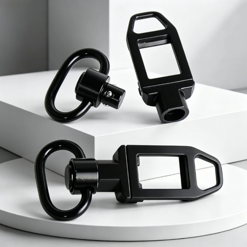 Fast Disassembly Lanyard Connect Hardware Rotating D‑ring Construction Mountable On 20mm Rail Light‑weight Hanging Accessory