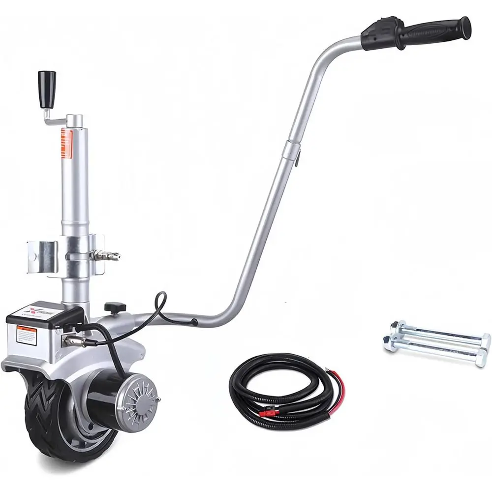 

Электрическая тележка-подъемник для прицепов 350 Вт, 12 В с гидравлическим домкратом, грузоподъемность 2268 кг, регулируемый зажим для прицепов и лодок